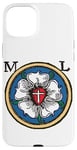 Coque pour iPhone 15 Plus Martin Luther Rose Sceau de la Réforme Protestant