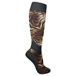 The Doctor Recommends Tiger Kompressionsstrumpa Svart/Brun 40-42