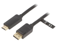 Cable DisplayPort male HDMI male 3m noir