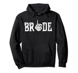 Gothic Skeleton Bride Wedding Just Married Spooky Halloween Pullover Hoodie