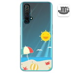 Housse En Gel Transparent Pour Realme X3 SUPERZOOM / X50 5G Design Plage Dessins