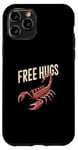 iPhone 11 Pro Vintage Scorpion Free Hugs Funny Daddy Hugs Design Hugs Meme Case