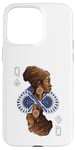 Coque pour iPhone 15 Pro Max Black History Month Carte afro Motif Reine de pique Noir