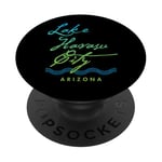 Design typographique Lake Havasu City Arizona PopSockets PopGrip Adhésif