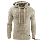 (Musta1-3XL） Verryttelypuku Miesten merkki Miesten Solid Huppari + Housut Setti Miesten Huppari