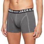 JACK & JONES Men's JACSENSE MIX COLOR TRUNKS NOOS Boxer Shorts, Multicoloured (Dark Grey Melange), Small