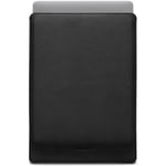 Woolnut Leather Sleeve -suojatasku 15" MacBook Air, musta