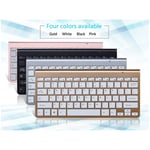 Clavier Sans Fil Metal pour MAC Mini APPLE USB QWERTY Piles - OR