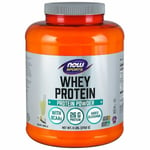 Whey Protein Natural Vanilla, 6 lbs By Now Foods