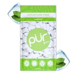 PUR Gum | Sugar Free Chewing Gum | Made with Xylitol | Vegan, Aspartame Free, Gluten Free & Keto Friendly | Natural Coolmint Flavoured Gum, 55 Pieces (Pack of 1)