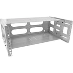 InLine 4HE Rack Mural avec Couvercle Gris 24–40 cm