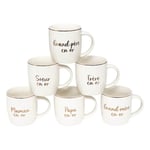 Mug Ceramique 34cl "famille En Or"