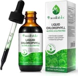 Liquid Chlorophyll Drops, 60ML Natural Chlorophyll for Internal Detox & Cleanes,