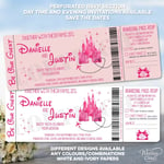 Disney Wedding Invites Save the date Magic Castle Disneyland World Mickey Minnie