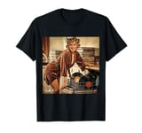 Vintage Pinup Girl Washing Vinyl LP Records T-Shirt