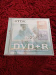 TDK DVD+R (5 Pack) - 4.7GB, 1-8x Speed *NEW & SEALED* *Blank Recordable DVDs*