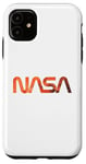 Coque pour iPhone 11 Logo rétro de la NASA Mars Worm Patch Space Exploration Graphic