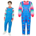 Barn Toddler Chucky Kostym Halloween Maskeraddräkt Outfit 100