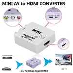 Input RCA AV to HDMI Output Converter Adapter Composite AV2HDMI 1080P Upscaler