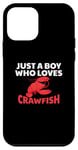 Coque pour iPhone 12 mini Lobster fruits de mer amusants Just A Boy Who Loves Crawfish