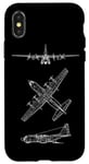 Coque pour iPhone X/XS Hercules Turboprop C130 Avion de transport tactique