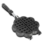 DIY Waffle Maker Iron Heart Shaped Belgium Waffle Mould Gas Stove Pan Egg