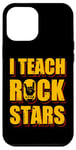 Coque pour iPhone 12 Pro Max J'enseigne le rock aux stars du rock, professeur de musique, Rock On Graphic