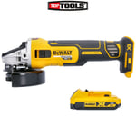 Dewalt DCG405N 18V XR Brushless Angle Grinder 125mm with 1 x 2.0Ah Battery