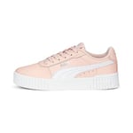 PUMA Girl's Carina 2.0 Jr Sneaker, Rose Dust Puma White Puma Silver, 3 UK