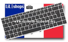 Clavier Français AZERTY HP ZBook 14u G5 / G6 Mobile Workstation Rétroéclairé