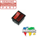 Genuine Numatic Henry Hoover Illuminated Rocker Switch. Part Number 221102