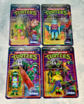 TMNT Super7 Reaction Teenage Mutant Ninja Turtles Action Figures Bundle