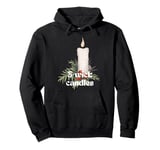 Girls love 3-wick candles black flame candle fant Groovy Pullover Hoodie