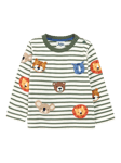 JoJo Maman Bébé Kids' Safari Animals Top, Ecru/Multi