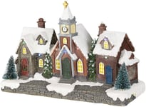 Christmas Village Ornament Enchanted Light up Festive Winter Wonderland Scene