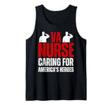 VA Nurse Caring For American's Heroes Veterans Day Nurse Tank Top