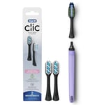 Oral-B Clic Toothbrush Lilac With 3  Brush Heads Sensitive + Multiclean.