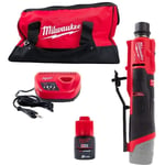 M12FTB-201B Meuleuse rectifieuse à pneus M12 12V - 1 x 2.0Ah Batterie + Chargeur en sac de transport - Milwaukee