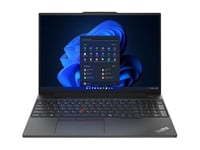 Lenovo ThinkPad E16 Gen 2 21MA - Intel Core Ultra 5 - 125U / jusqu'à 4.3 GHz - Win 11 Pro - Intel Graphics - 16 Go RAM - 512 Go SSD TCG Opal Encryption 2, NVMe - 16" IPS 1920 x 1200 - Gigabit Ethernet - Wi-Fi 6E, Bluetooth - noir graphite - clavier : Ang