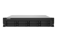 Qnap Ts-832Pxu-Rp - Nas-Server - 8 Fack - 32 Tb - Kan Monteras I Rack - Sata 6Gb/S - Hdd 4 Tb X 8 - Raid Raid 0, 1, 5, 6, 10, 50, Jbod, 60 - Ram 4 Gb - 2.5 Gigabit Ethernet / 10 Gigabit Ethernet - Iscsi Support - 2U