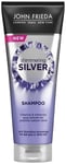 John Frieda Shimmering Shampoo for Dull Grey or White Hair, Silver, 250 ml (Pac