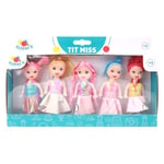 FLYPOP'S - Mini Poupées - Jouet pour Enfant - 077501 - Multicolore - Plastique - Mannequin - Doll - Mannequin - Mini Miss - 10 cm x 24 cm - À Partir de 3 Ans