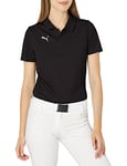 PUMA Women's Teamliga Sideline Polo Shirt, Black White, XL