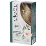 ELCÉA Coloration Experte Permanente Blond Doré – 7.3 Emballage(S) Combi 140 ml