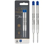 Parker Ballpoint Pen Refills | Medium Point | Blue QUINKflow Ink | 2 Count