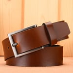 (120cm097 Keltainen Ruskea)Vyö Miesten Muoti Miesten Luksus Designer Cowskin Vyöt Farkkuihin Aitoa nahkaa Hihna Pin Solki Cummerbunds Ceinture HommeBelts