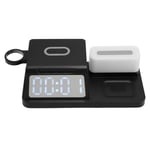 Multifunctional Alarm Clock Wireless Charger With Night Light Calendar For P Set