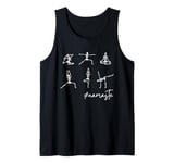 Funny Yoga Tee Skeleton Yoga Namaste for Men Women Tank Top