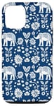 Coque pour iPhone 15 Motif éléphant thaïlandais bleu naturel mammifère
