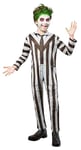 Rubies Beetlejuice Déguisement de Beetlejuice pour enfants avec imprimé numériquement sous licence officielle Beetlejuice Horreur Tim Burton pour Halloween, carnaval, fêtes et cosplay